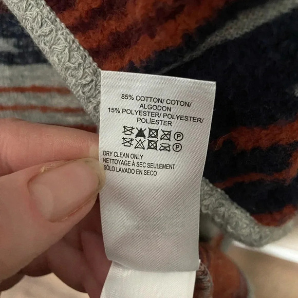 LUCKY brand open cardigan sweater car coat Aztec Southwest style sz XS boho chic - Picture 11 of 16